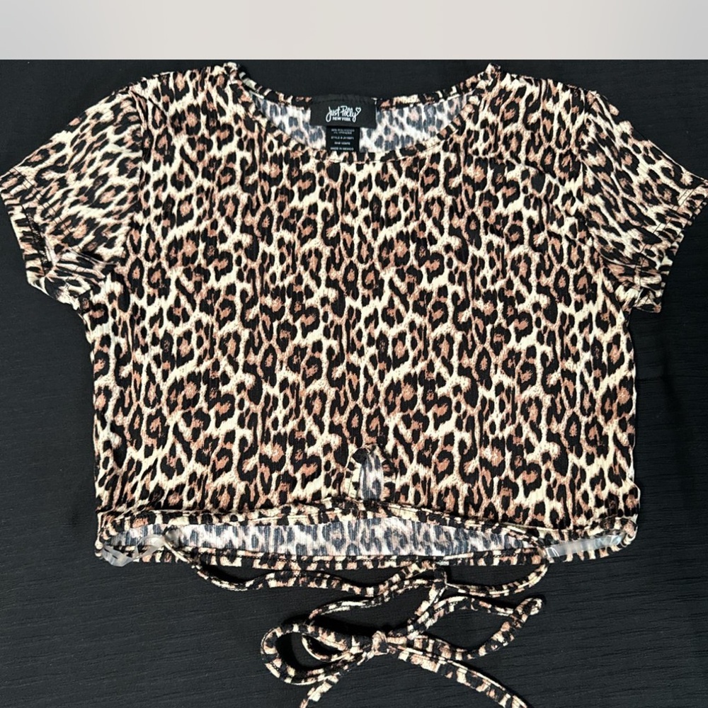 Leopard Print Crop Top